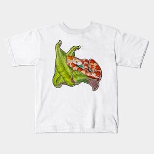 Pantherophis guttatus Lava Kids T-Shirt